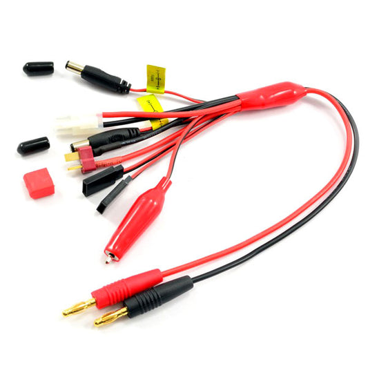 Etronix 4mm Plug To Glow/Tamiya/Deans/ Jr TX+Rx And Futaba TX+Rx Pvc - RC Hobby Product
