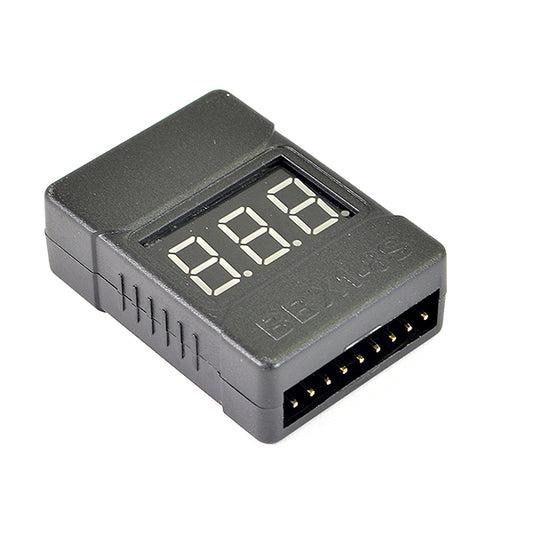 ETRONIX 1-8S LIPO BATTERY CASED VOLTAGE METER w/ALARM - RC Hobby Product