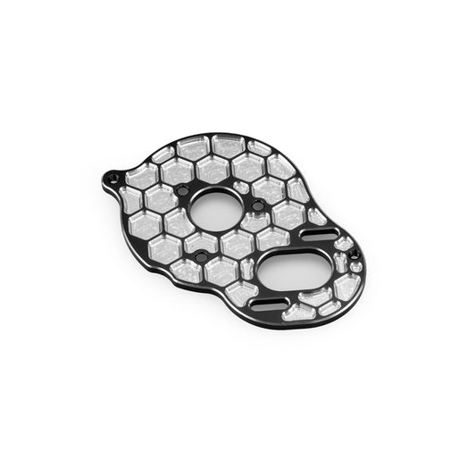 JConcepts-DR10,SR10-Alloy Rear Motor Plate-Blk