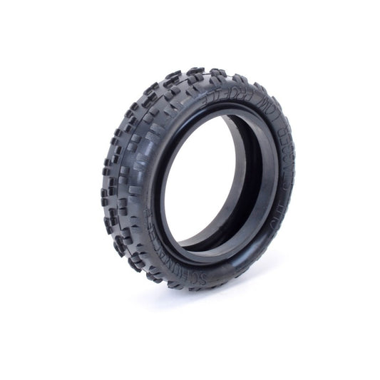 Schumacher Cut Stagger Low Profile 1/10 2WD Tyres - Yellow (Pr)